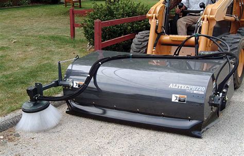 skid steer 48 sweeper attachment|broom attachment for stihl trimmer.